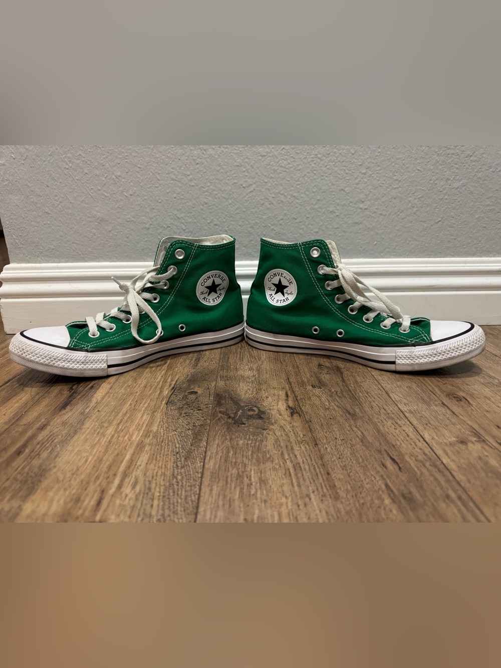 Converse Chuck Taylor Green High-Top Canvas Sneakers W Size 9 Men Size 7 - Picture 4 of 8
